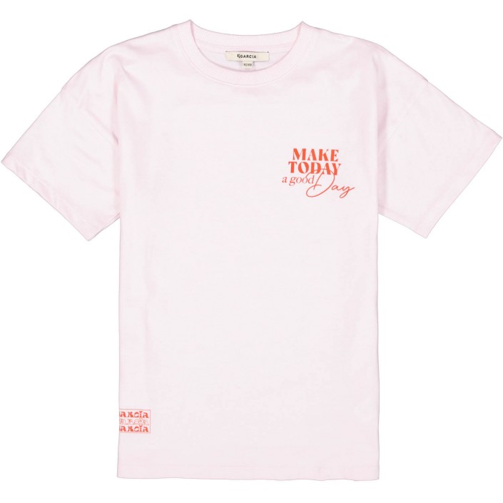 Garcia E52604_girls T-shirt ss 394-soft pink | Freewear E52604_girls T-shirt ss - www.freewear.nl - Freewear