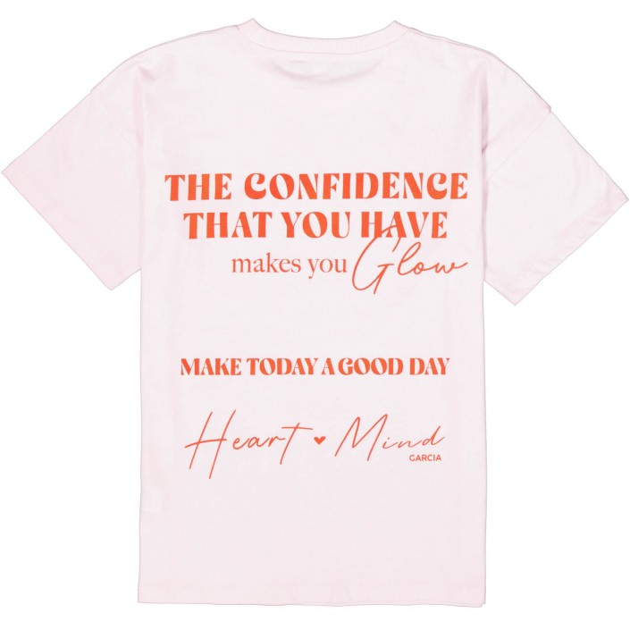 Garcia E52604_girls T-shirt ss 394-soft pink | Freewear E52604_girls T-shirt ss - www.freewear.nl - Freewear