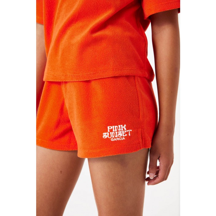 Garcia E52734_girls short 6095-manderin red | Freewear E52734_girls short - www.freewear.nl - Freewear