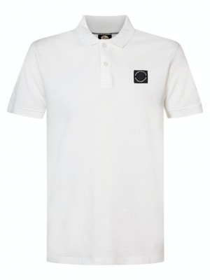 Petrol Industries Men Polo Short Sleeve Bright White | Freewear