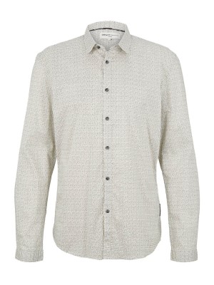 Tom Tailor Fitted printed shirt creme check | Freewear