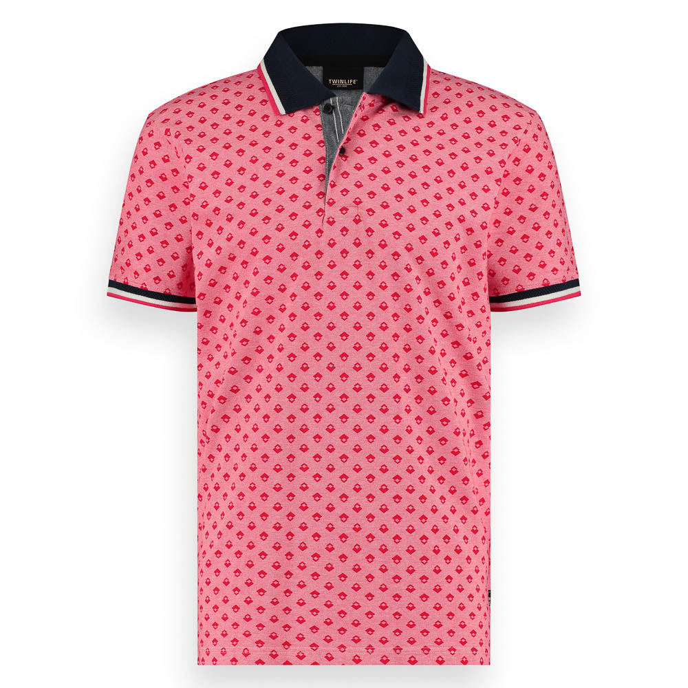 Twinlife Polo Pique Aop Graphic