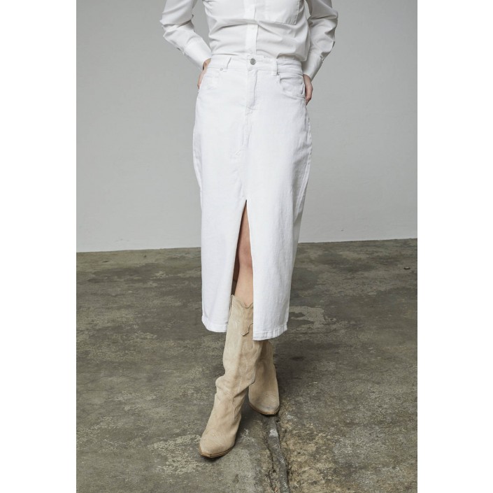 Sisters Point OLIA Skirt white | Freewear OLIA Skirt - www.freewear.nl - Freewear