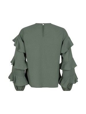 Lofty Manner Top Kehlani sage green | Freewear Top Kehlani - www.freewear.nl - Freewear