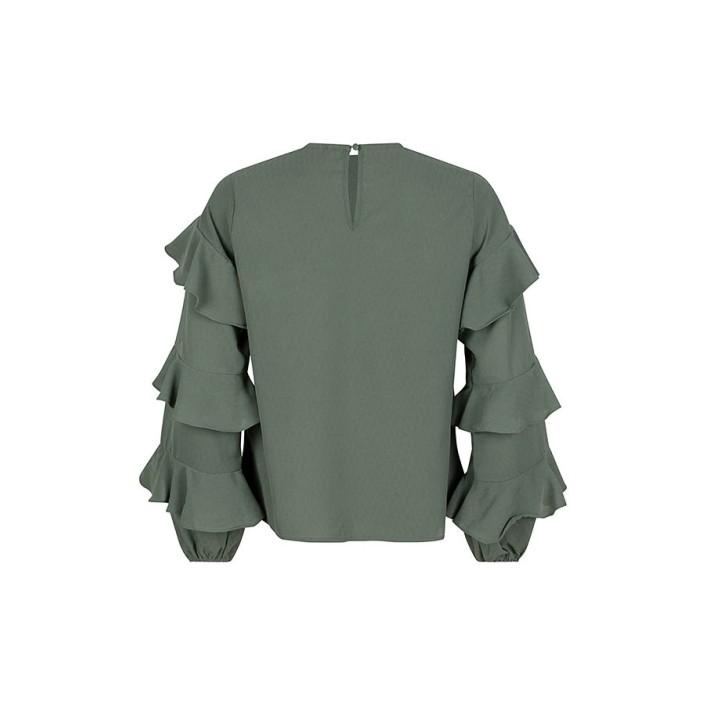Lofty Manner Top Kehlani sage green | Freewear Top Kehlani - www.freewear.nl - Freewear