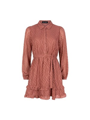 Lofty Manner Dress Emani dark pink | Freewear Dress Emani - www.freewear.nl - Freewear