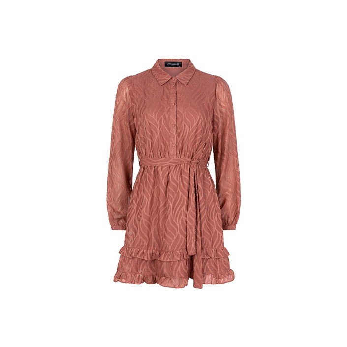 Lofty Manner Dress Emani dark pink | Freewear Dress Emani - www.freewear.nl - Freewear