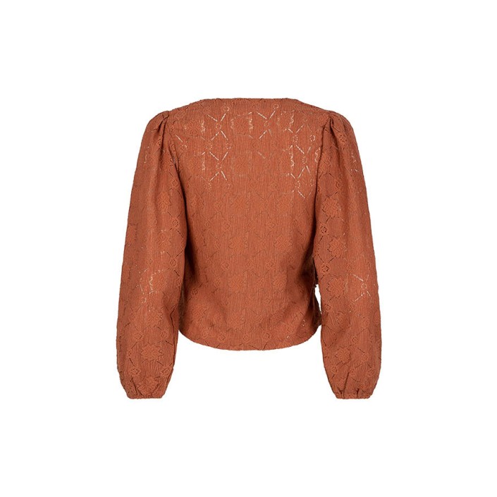 Lofty Manner Top River overslag brique | Freewear Top River overslag - www.freewear.nl - Freewear