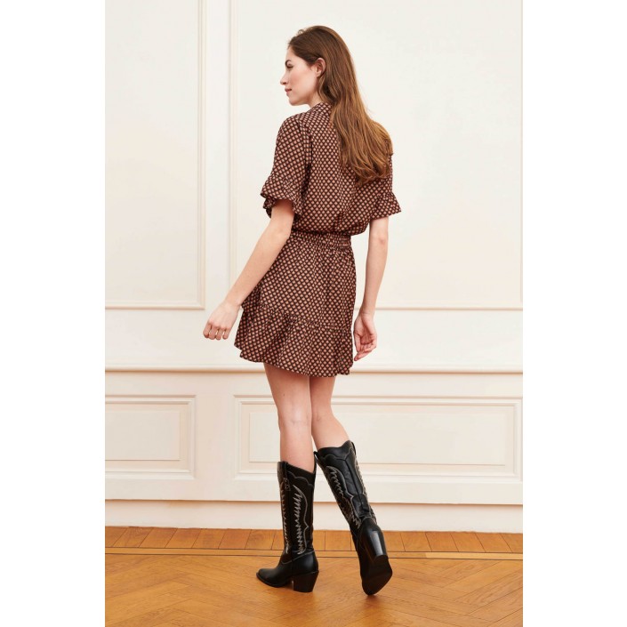 Lofty Manner Skirt Camila abstract print | Freewear Skirt Camila - www.freewear.nl - Freewear