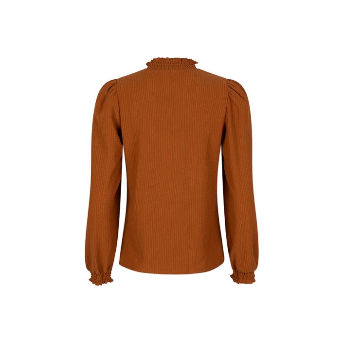 Lofty Manner Top Mylah dark orange | Freewear Top Mylah - www.freewear.nl - Freewear