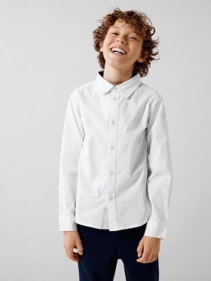 NAME IT KIDS NKMNEWSA LS SHIRT NOOS Bright White | Freewear NKMNEWSA LS SHIRT NOOS - www.freewear.nl - Freewear