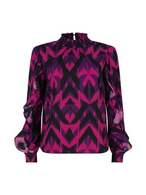 Lofty Manner Top Della Purple aztec print | Freewear