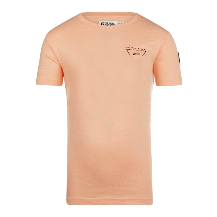 No Way Monday Ki T-shirt ss bright peach | Freewear Ki T-shirt ss - www.freewear.nl - Freewear