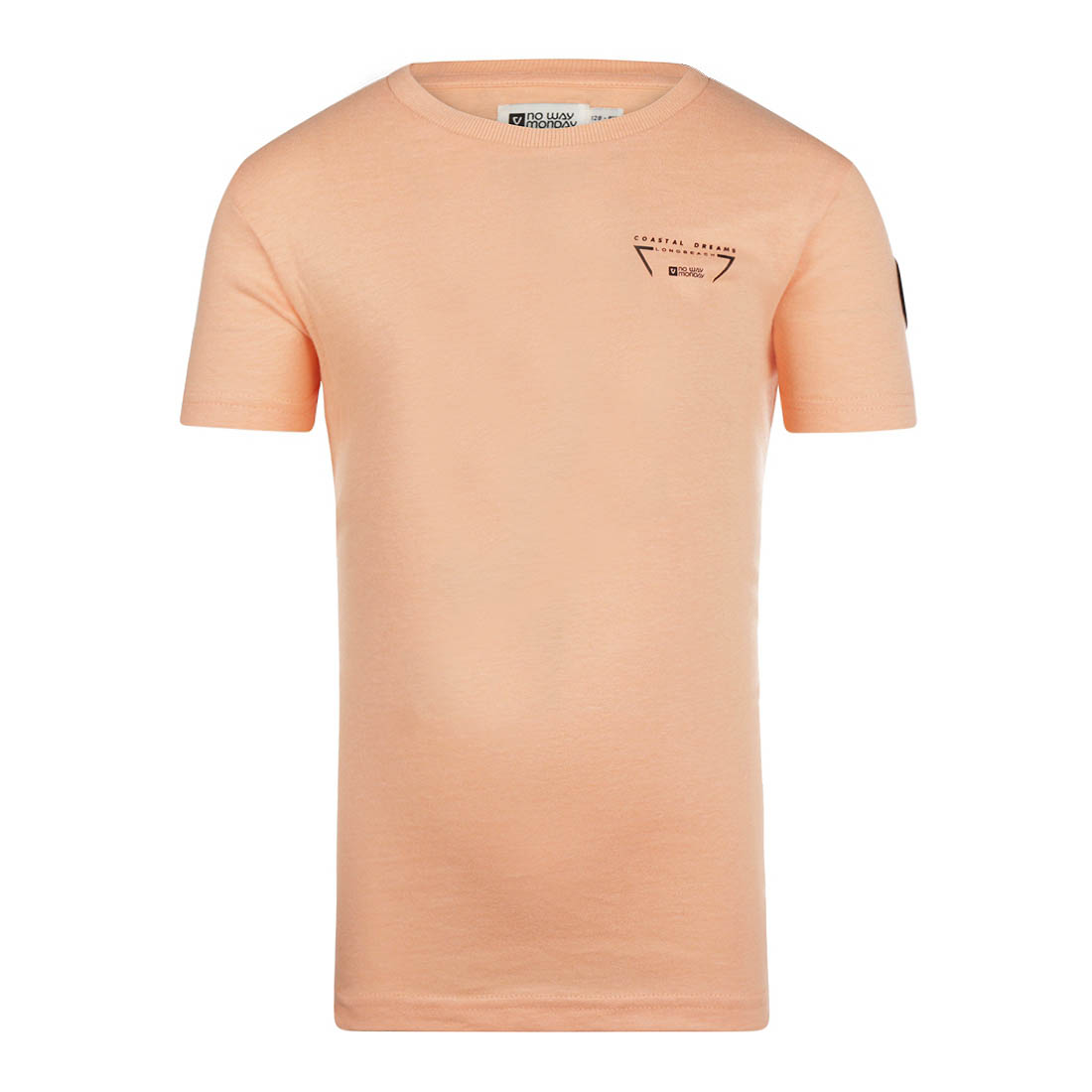 No Way Monday R-boys 4 Jongens T-shirt - Bright peach - Maat 140