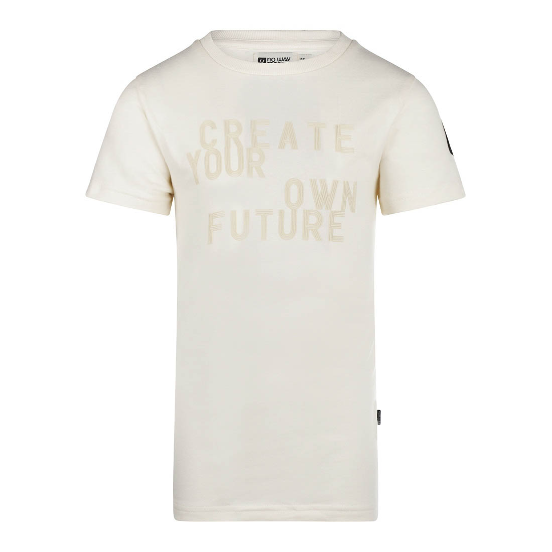 No Way Monday-Jongens T-Shirt ss-Gebroken wit