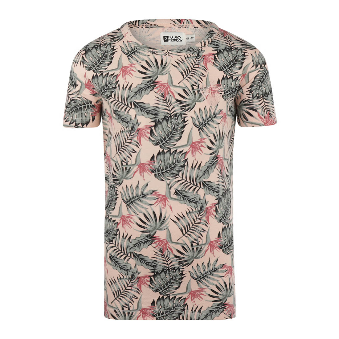 No Way Monday R-boys 5 Jongens T-shirt - Faded peach - Maat 140