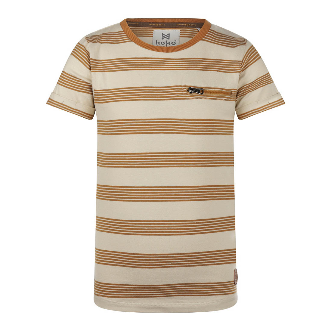 Koko Noko R-boys 3 Jongens T-shirt - Brown - Maat 122