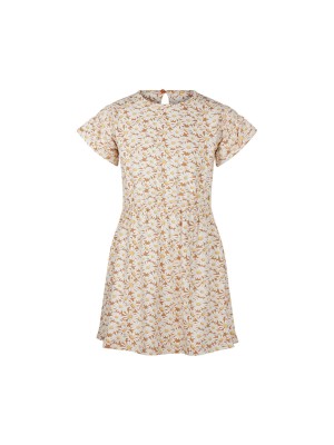 Koko Noko Ki Dress ss bloem camel | Freewear Ki Dress ss bloem - www.freewear.nl - Freewear