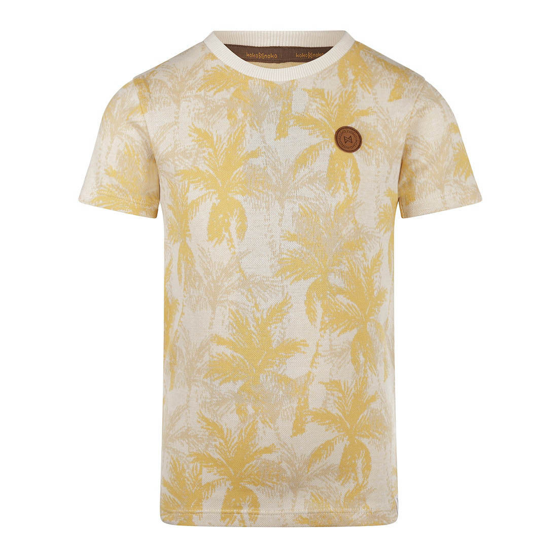 Koko Noko R50865 Polo's & T-shirts Jongens - Polo shirt - Ecru - Maat 128