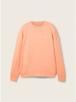 Tom Tailor Relaxed crewneck sweater clear coral | Freewear