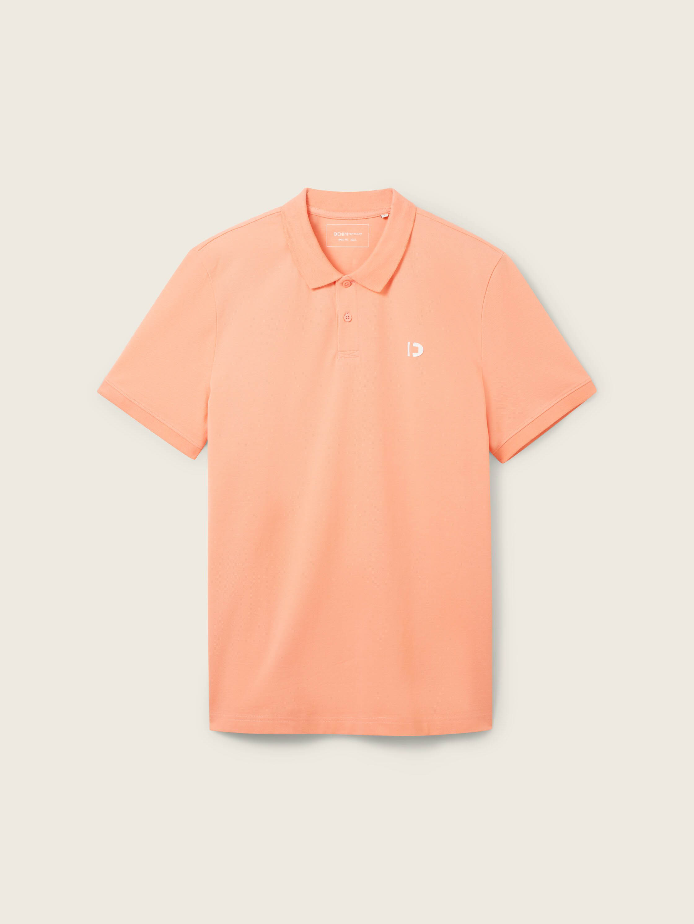 Heldere Koraal Basic Polo Tom Tailor , Orange , Heren