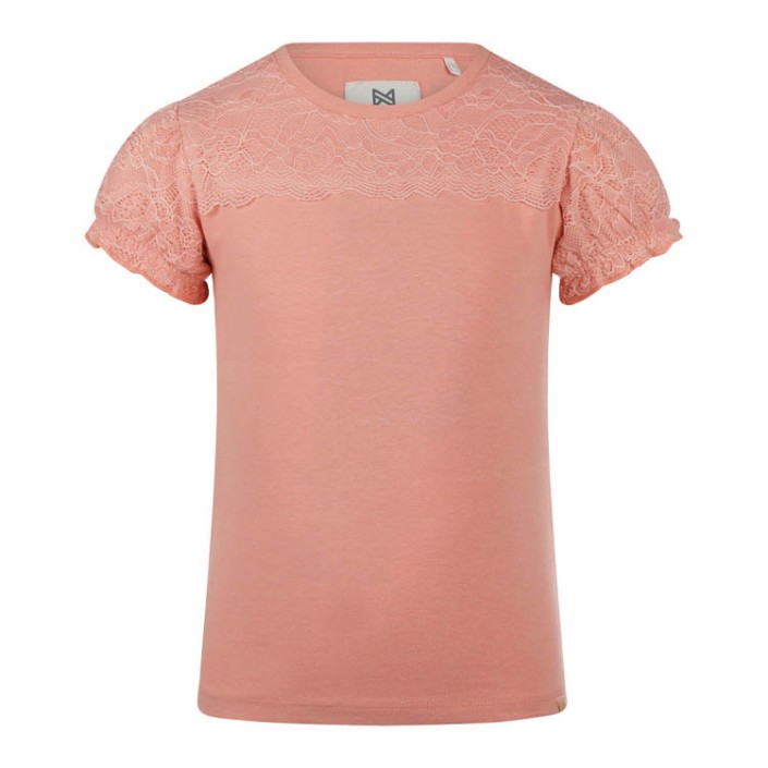 Koko Noko Ki T-shirt ss coral pink | Freewear Ki T-shirt ss - www.freewear.nl - Freewear