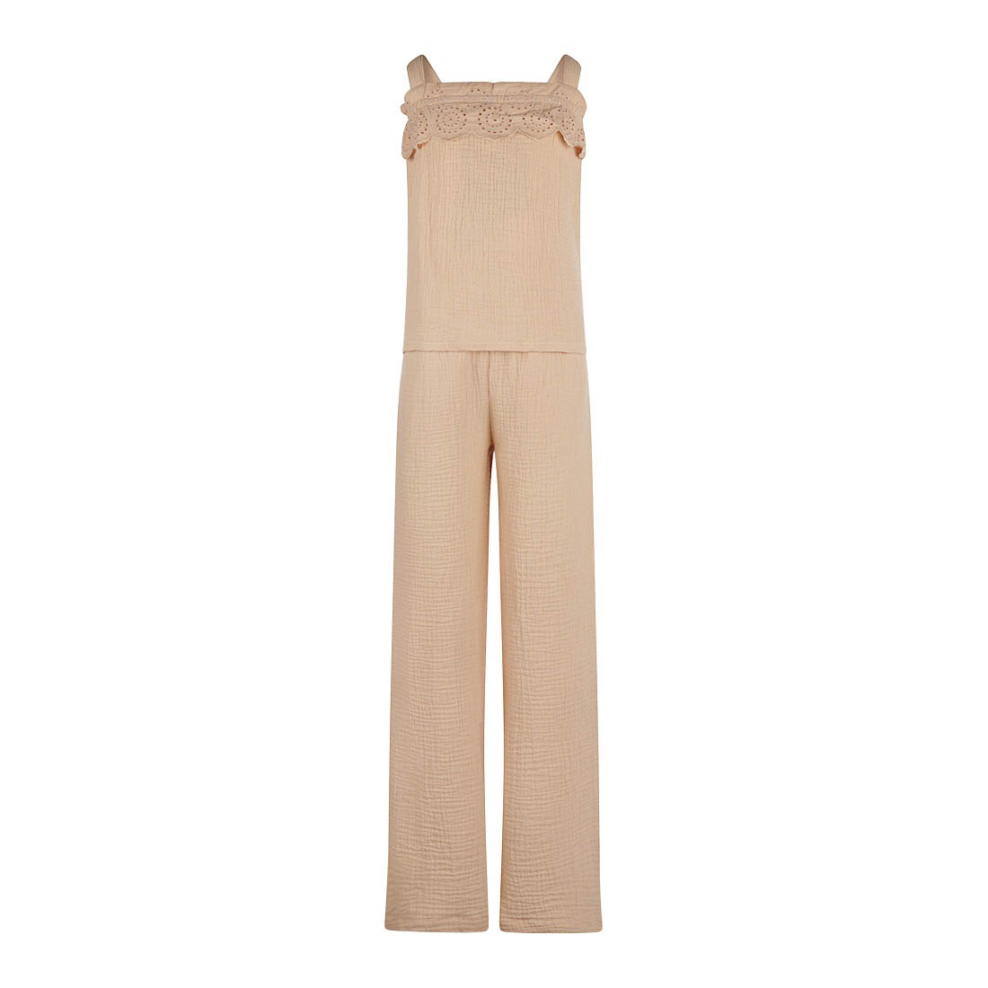 No Way Monday R-girls 1 Meisjes Kledingset - Beige - Maat 140