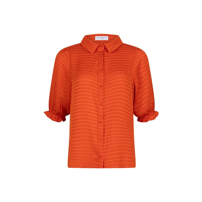 Lofty Manner Blouse Odi orange | Freewear Blouse Odi - www.freewear.nl - Freewear