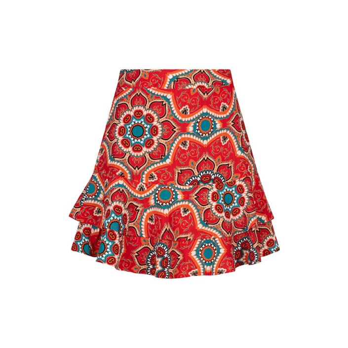 Lofty Manner Skirt Leona porto tiles | Freewear Skirt Leona - www.freewear.nl - Freewear