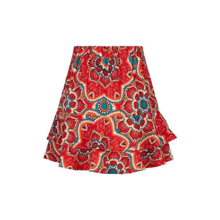 Lofty Manner Skirt Leona porto tiles | Freewear Skirt Leona - www.freewear.nl - Freewear