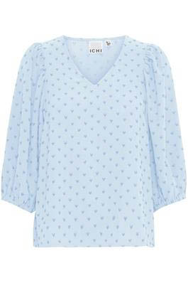 Vrouwelijke Blouse Ichi , Blue , Dames