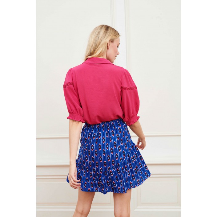 Lofty Manner Blouse Shiloh cherry pink | Freewear Blouse Shiloh - www.freewear.nl - Freewear