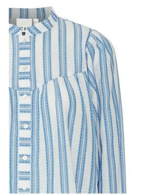 ICHI IHEzomo shirt palace blue strip | Freewear IHEzomo shirt - www.freewear.nl - Freewear
