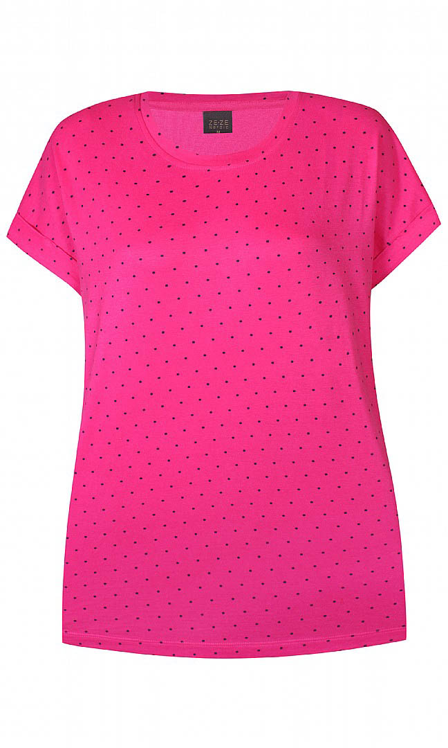 Ze-Ze (Maatje Meer) T-shirt Ferah Stippel