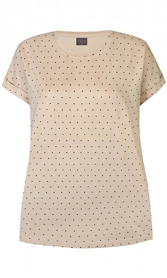 Ze-Ze (Maatje Meer) T-shirt Ferah Stippel