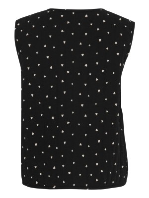 ICHI IHQwissa Waistcoat black heart | Freewear IHQwissa Waistcoat - www.freewear.nl - Freewear