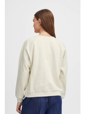 ICHI IHLEla Brushed Sweater 3 almond milk | Freewear IHLEla Brushed Sweater 3 - www.freewear.nl - Freewear