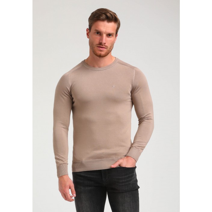 Gabbiano Tricots Sweater taupe | Freewear Tricots Sweater - www.freewear.nl - Freewear