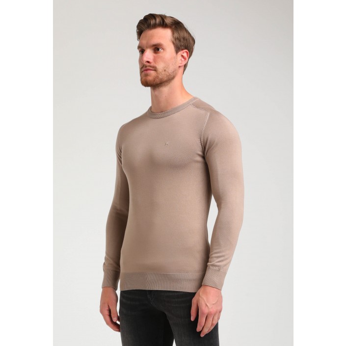 Gabbiano Tricots Sweater taupe | Freewear Tricots Sweater - www.freewear.nl - Freewear