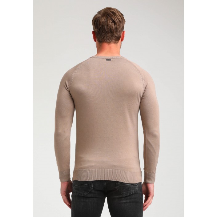 Gabbiano Tricots Sweater taupe | Freewear Tricots Sweater - www.freewear.nl - Freewear