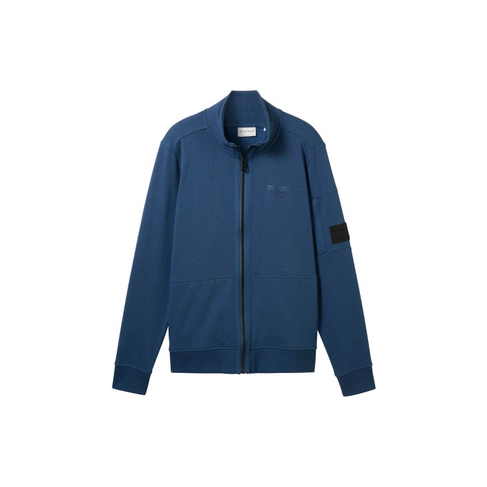 Tom Tailor Stand up Jacket print nighttime blue | Freewear Stand up Jacket print - www.freewear.nl - Freewear