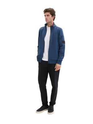 Tom Tailor Stand up Jacket print nighttime blue | Freewear Stand up Jacket print - www.freewear.nl - Freewear