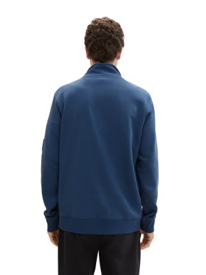 Tom Tailor Stand up Jacket print nighttime blue | Freewear Stand up Jacket print - www.freewear.nl - Freewear