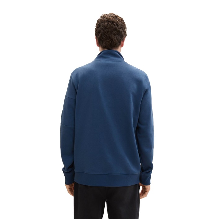 Tom Tailor Stand up Jacket print nighttime blue | Freewear Stand up Jacket print - www.freewear.nl - Freewear