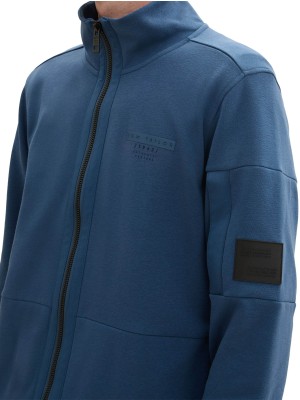 Tom Tailor Stand up Jacket print nighttime blue | Freewear Stand up Jacket print - www.freewear.nl - Freewear
