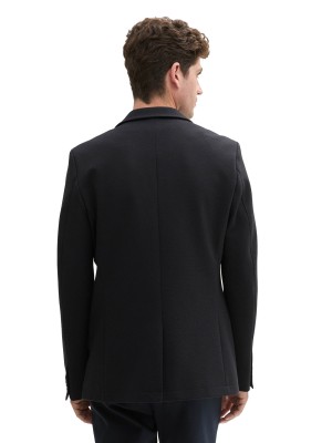 Tom Tailor Structure Blazer sky captain blue | Freewear Structure Blazer - www.freewear.nl - Freewear