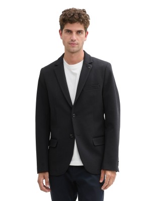 Tom Tailor Structure Blazer sky captain blue | Freewear Structure Blazer - www.freewear.nl - Freewear