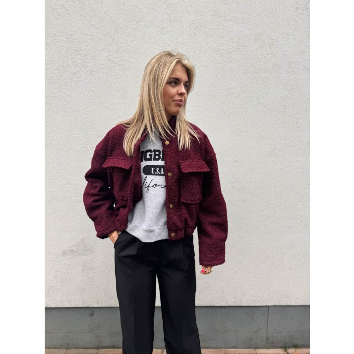 freewear Bomber jas uni bordeaux | Freewear Bomber jas uni - www.freewear.nl - Freewear