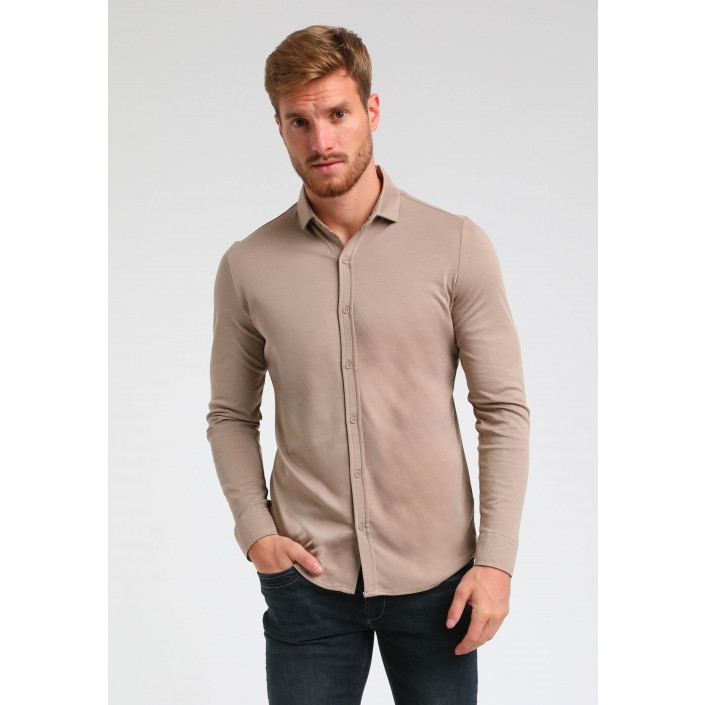 Multi Brands Premium Overhemd Taupe | Freewear Premium Overhemd - www.freewear.nl - Freewear