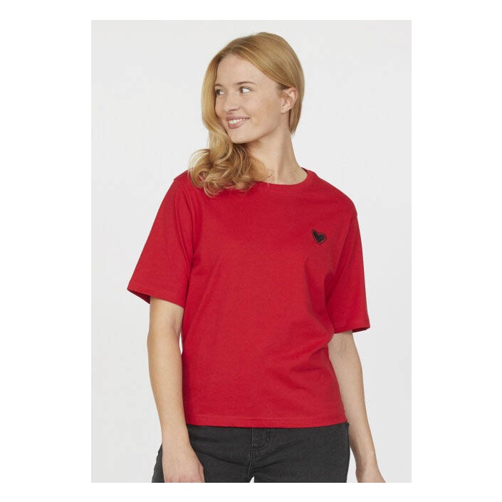 Sisters Point T-shirt Heka-Loose ss rood | Freewear T-shirt Heka-Loose ss - www.freewear.nl - Freewear
